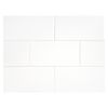 3" x 6" Field Tile | White - Satin | Nori Ceramic Collection