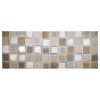1" x 1" Blend XII Mosaic | Snow White, Bone, Ivory, Ash & Oxygen Iridescent Glass - Gloss & Iridescent Glass | Prodigy Ceramic Mosaic