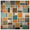 Random Blend Mosaic | Slate, Chalk, Graystone, Brownstone, Sedona, Limestone - Matte, Gloss & Silk Glass | Prodigy Ceramic Mosaic Tile