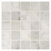 1" x 1" Square | White Carrara - Honed | Marble Mosaic Tile