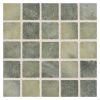 1" x 1" Square | Canopy Green - Polished | Marble Mosaic Tile