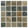 1" x 1" Square | Green Royal Blue - Green Fantasia - Polished | Marble Mosaic Tile