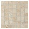 5/8" x 5/8" Square | Perlato - Polished & Filled | Travertine Mosaic Tile