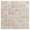 5/8" x 5/8" Square | Perlato - Tumbled | Travertine Mosaic Tile