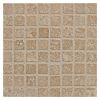 5/8" x 5/8" Square | Noce - Tumbled | Travertine Mosaic Tile