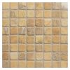 5/8" x 5/8" Square | Umberi Gold - Tumbled | Travertine Mosaic Tile