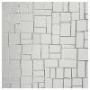 Petite Block Mosaic | Silver Mirror - Gloss | Stained Glass Collection