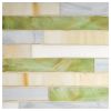1" Sticks Mosaic | Crisp Breeze Blend - Gloss | Stained Glass Collection