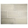 2" x 4" Field Tile | Charcoal - Gloss | Tiepolo Tileworks Ceramic