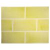 2" x 4" Field Tile | Chartreuse - Satin Stained Crackle | Tiepolo Tileworks Ceramic