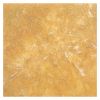 12" x 12" Travertine Tile | Umberi Gold Cross Cut - Polished & Filled | Stone Tile Collection