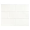 3" x 6" Subway Tile | True White - Matte | Vermeere Ceramics