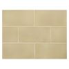 3" x 6" Subway Tile | Dk. Taupe - Gloss | Vermeere Ceramics