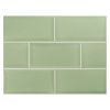 3" x 6" Subway Tile | Celeste Green - Gloss | Vermeere Ceramics