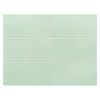 3" x 6" Subway Tile | Green Shale - Gloss | Vermeere Ceramics