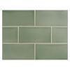 3" x 6" Subway Tile | Grey Green - Gloss | Vermeere Ceramics