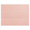 3" x 6" Subway Tile | Pale Pink - Gloss | Vermeere Ceramics