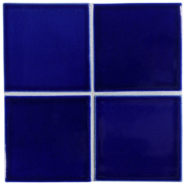 3" x 3" ceramic field tile in Midnight-P color with a gloss finish.