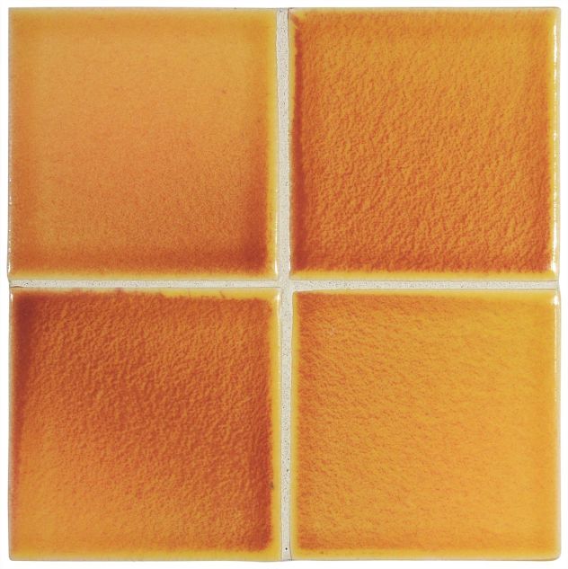 3" x 3" ceramic field tile in Solar color with a gloss finish.