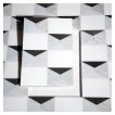 3" x 4" Bartondale | Thassos - Blue Caress Light - Carrara - Gris De Bleu - Basalt - Polished | Visual Dimensions Marble Mosaic