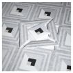 Delano Fieldston Azul Gris | Thassos - Blue Caress - Gris De Bleu - Basalt - Carrara | Art of Deco Marble Mosaic Tile