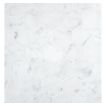 2-1/4" Hexagon mosaic in polished Carrara marble.