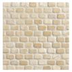 3/8" x 5/8" Mini Brick mosaic in tumbled Sheva Gold marble.
