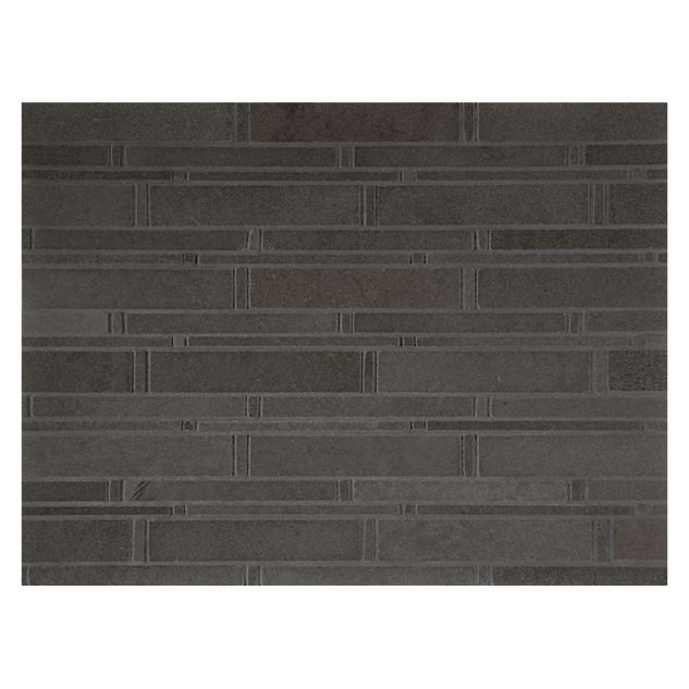 Horizonte marble mosaic in Basalt blend with a polished finish.