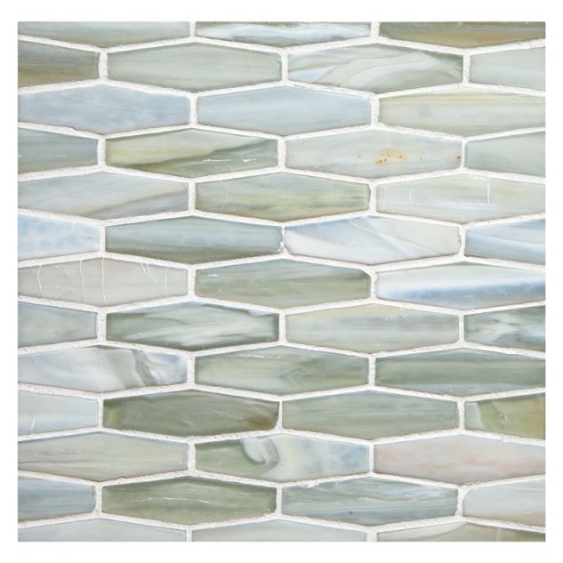 5/8" Cocktail glass mosaic in Pianso color with a silk finish.