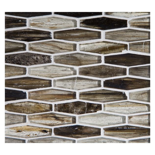 5/8" x 2" Cocktail glass mosaic in Nikael color with a natural finish.