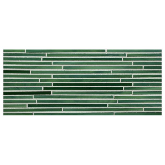 Stalks katami glass mosaic in Aventurine color with a gloss finish.