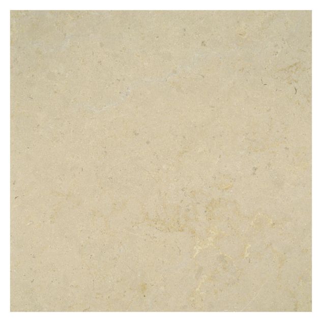 12" square tile in honed Langonnet limestone.