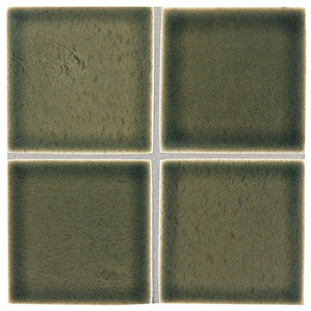 3" x 3" ceramic field tile in Bolinas color with a gloss finish.