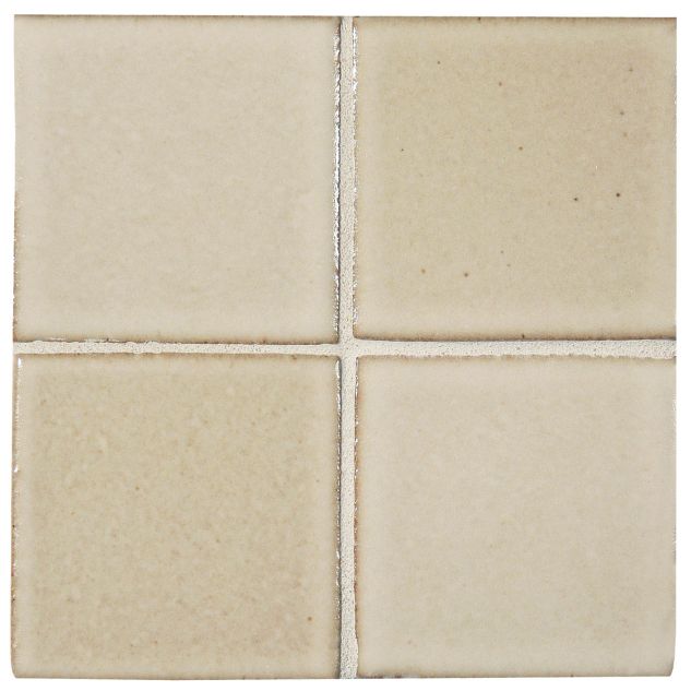 3" x 3" ceramic field tile in Buff color with a matte finish.