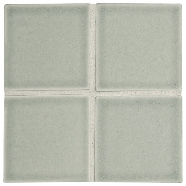 3" x 3" ceramic field tile in Edgar color with a glossy crackle finish.