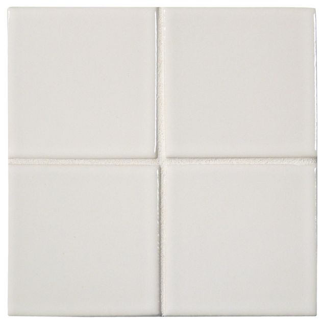 3" x 3" ceramic field tile in Everest color with a gloss finish.