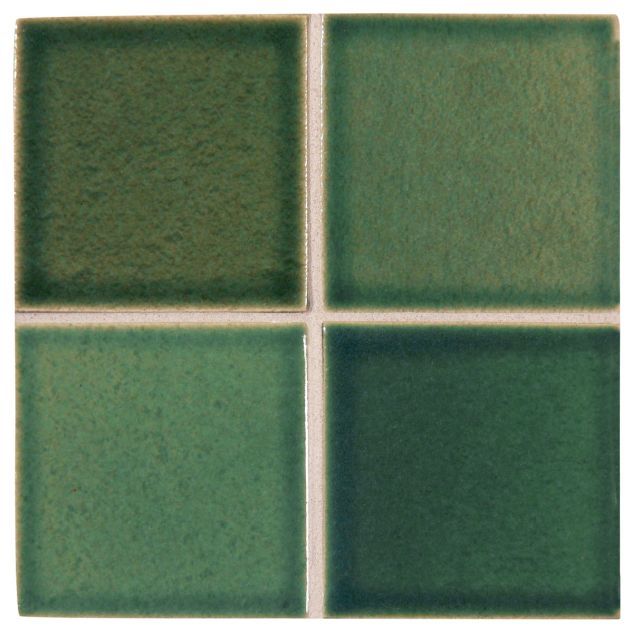 3" x 3" ceramic field tile in Ice Plant color with a gloss finish.