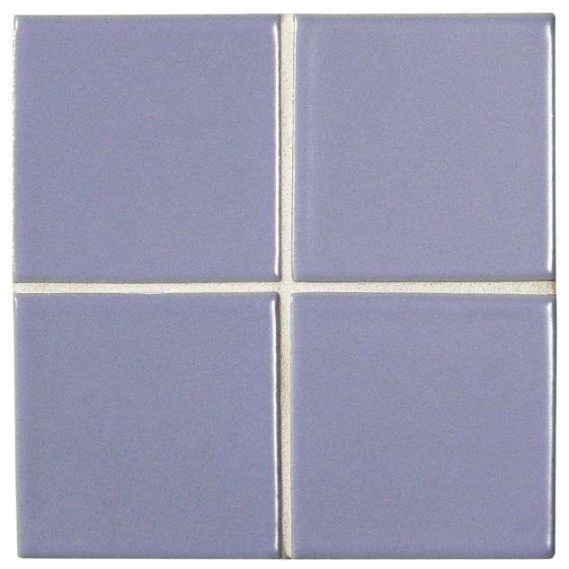 3" x 3" ceramic field tile in Lavender color with a matte finish.