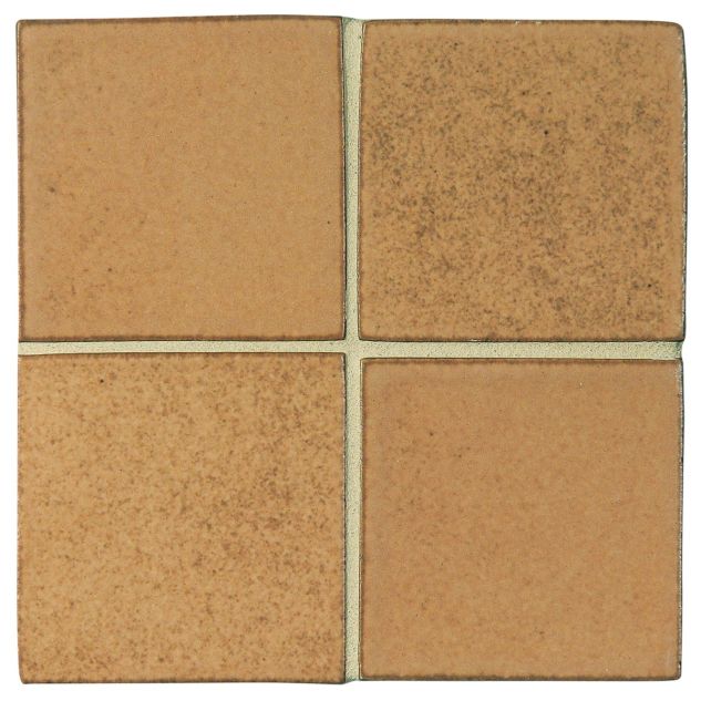 3" x 3" ceramic field tile in Mocha color with a matte finish.