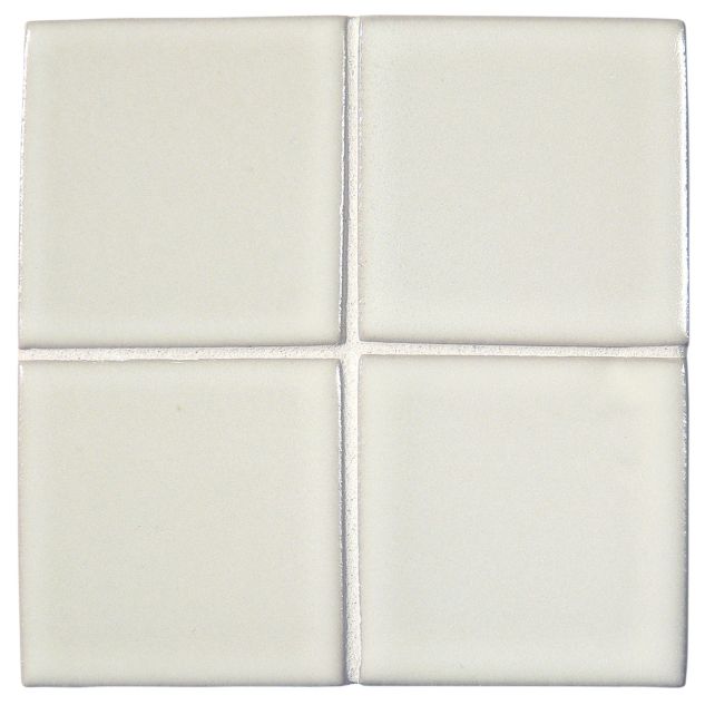 3" x 3" ceramic field tile in Pearl color with a matte finish.
