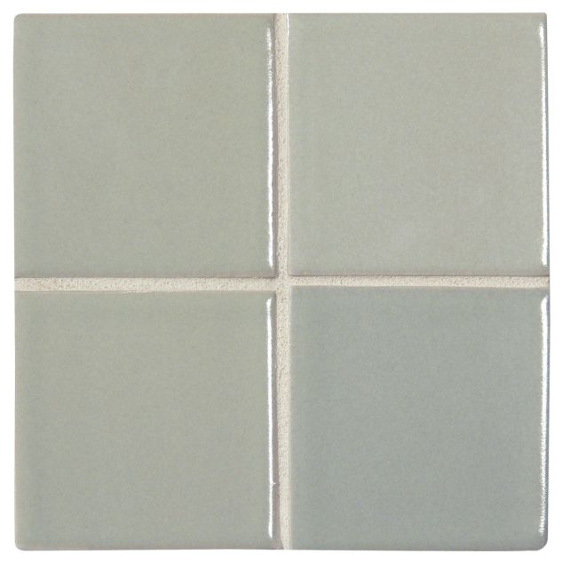3" x 3" ceramic field tile in Pewter color with a matte finish.