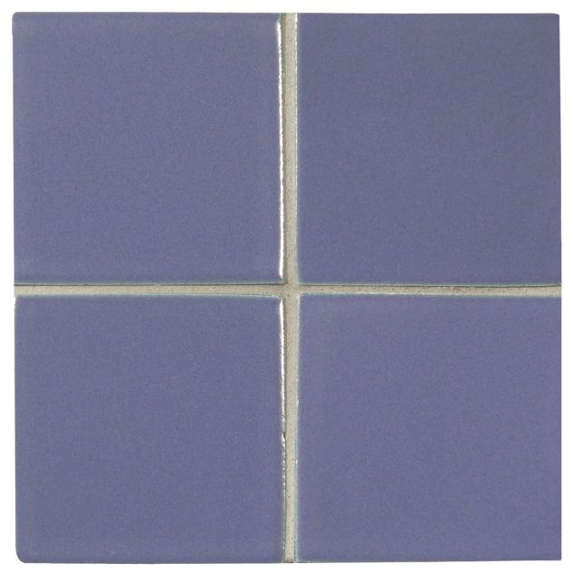 3" x 3" ceramic field tile in Violet color with a matte finish.