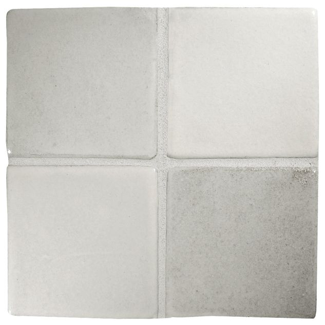 3" Square ceramic tile in Ivory color with a gloss finish.