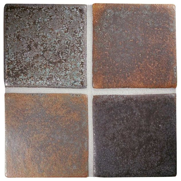 3" Square ceramic tile in Lichen color with a matte finish.