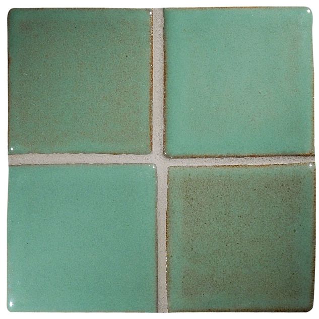 3" Square ceramic tile in Seafoam color with a gloss finish.