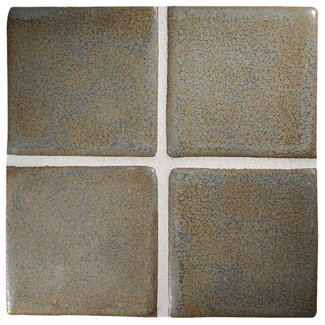 3" Square ceramic tile in Slate color with a matte finish.