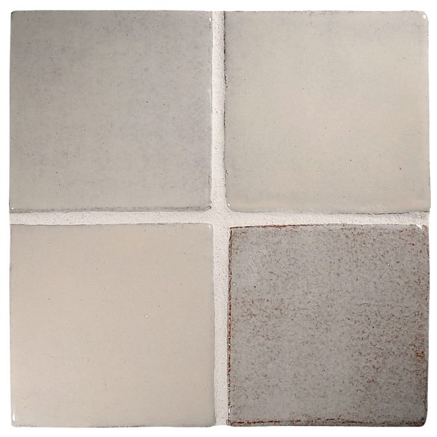 3" Square ceramic tile in Vanilla color with a gloss finish.