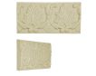 3" x 6" Ornamental Scroll Border | Sheer Natural - Crackle | Vermeere Ceramic Molding