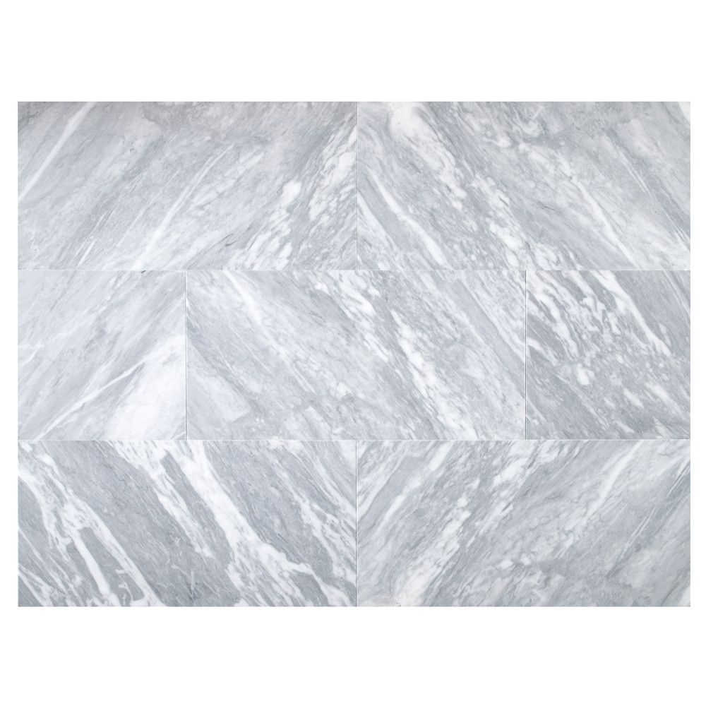 ハルシナトリィ・モルフォ 4枚 Moonstone Grey Nuvolato 12x24 Polished/Honed Marble Tile