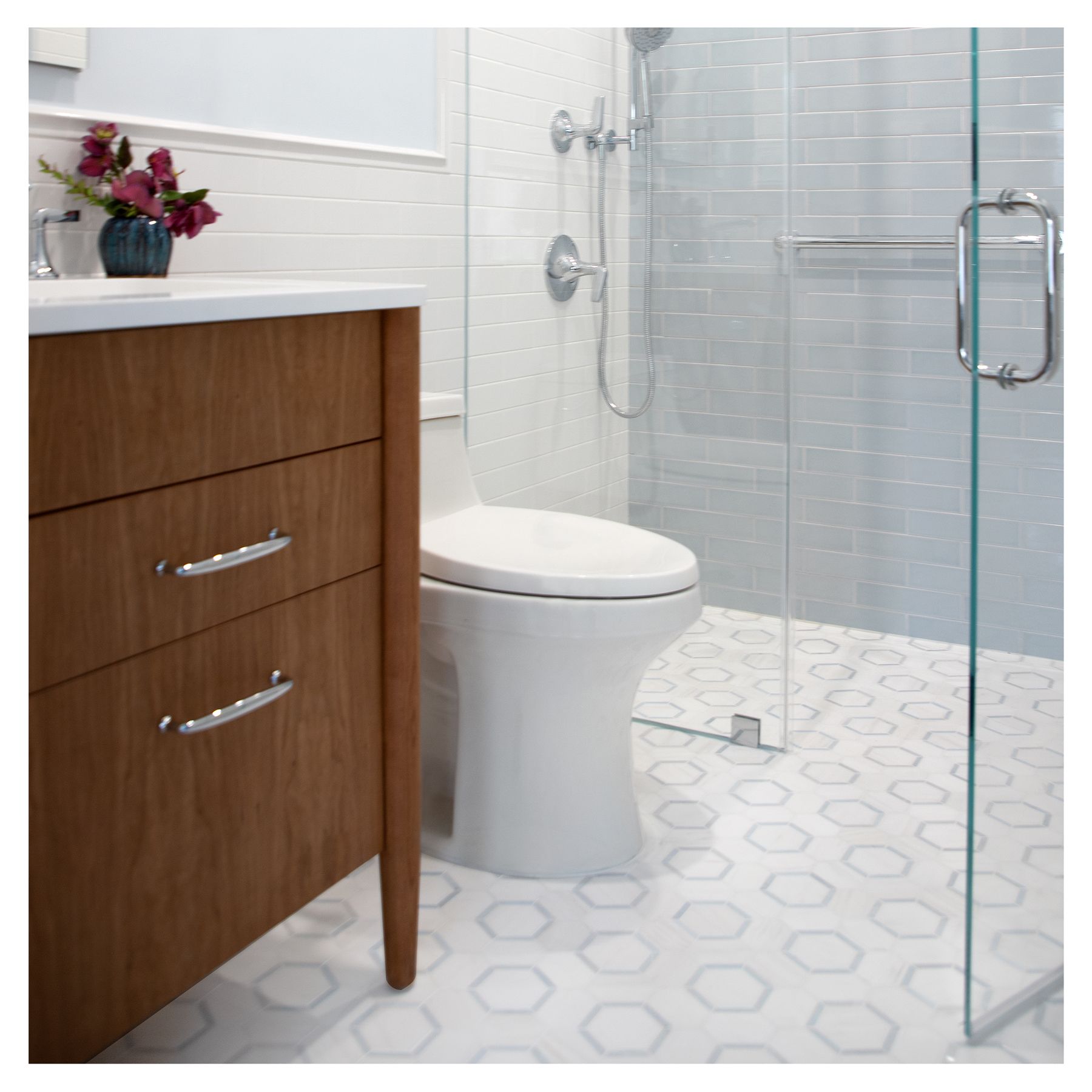 Celestial Blue Honed Marble Tile